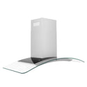 ZLINE 48" Convertible Vent Convertible Vent Wall Mount Range Hood in Stainless Steel & Glass (KN4-48)