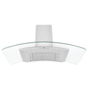 ZLINE 48" Convertible Vent Convertible Vent Wall Mount Range Hood in Stainless Steel & Glass (KN4-48)