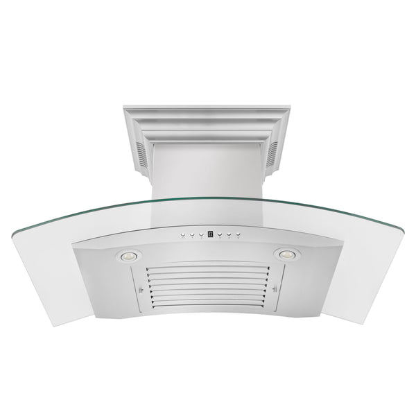 ZLINE Ducted Vent Wall Mount Range Hood in Stainless Steel with Built-in ZLINE CrownSound Bluetooth Speakers (KN4CRN-BT)-Range Hoods- ZLINE Kitchen and Bath