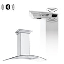 ZLINE Ducted Vent Wall Mount Range Hood in Stainless Steel with Built-in ZLINE CrownSound Bluetooth Speakers (KN4CRN-BT)-Range Hoods-KN4CRN-BT-48 ZLINE Kitchen and Bath