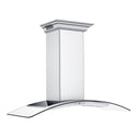 ZLINE Ducted Vent Wall Mount Range Hood in Stainless Steel with Built-in ZLINE CrownSound Bluetooth Speakers (KN4CRN-BT) side