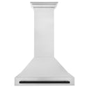 ZLINE Autograph Edition 36" Fingerprint Resistant Stainless Steel Range Hood with Matte Black Handle (8654SNZ-36-MB)