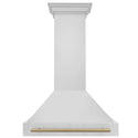ZLINE Autograph Edition 36" Stainless Steel Range Hood with Stainless Steel Shell and Champagne Bronze Handle (8654STZ-36-CB)