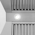 ZLINE Autograph Edition 30" Stainless Steel Range Hood with White Matte Shell and Matte Black Handle (8654STZ-WM30-MB)