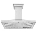ZLINE 30" Convertible Vent Wall Mount Range Hood in Stainless Steel with Crown Molding (KBCRN-30)