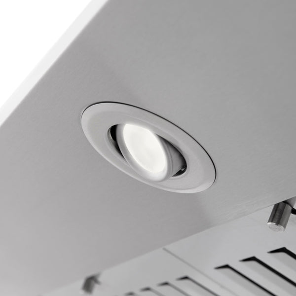 36" ZLINE CrownSound™Ducted Vent Wall Mount Range Hood in Stainless Steel with Built-in Bluetooth Speakers (KF2CRN-BT-36)