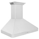 ZLINE 30 in. Wall Mount Range Hood in Stainless Steel with Built-in ZLINE CrownSound Bluetooth Speakers (KF2CRN-BT) side, above.