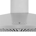 48" ZLINE CrownSound™Ducted Vent Wall Mount Range Hood in Stainless Steel with Built-in Bluetooth Speakers (KL2CRN-BT-48)