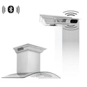 ZLINE Ducted Vent Wall Mount Range Hood in Stainless Steel with Built-in ZLINE CrownSound Bluetooth Speakers (KN4CRN-BT)-Range Hoods-KN4CRN-BT-36 ZLINE Kitchen and Bath