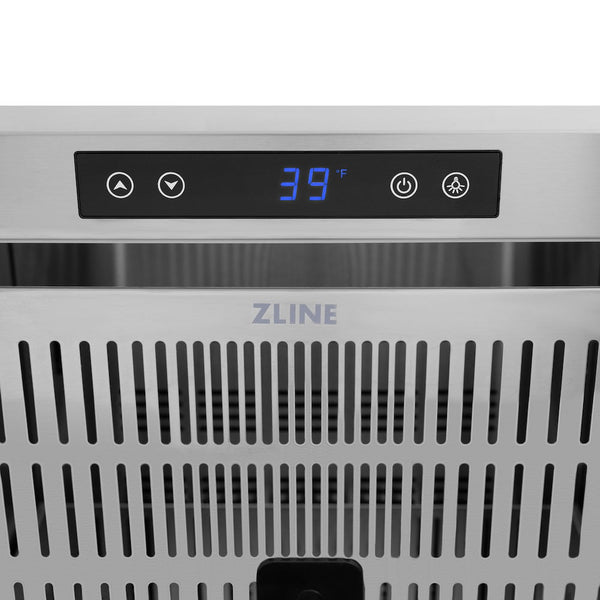ZLINE 24 in. Touchstone 168 Can Outdoor-Rated Dual Refrigerator Drawer with White Matte Doors (RDSO-WM-24)