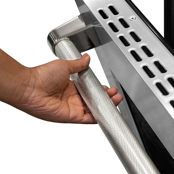 ZLINE Autograph Edition 48 in. 6.7 cu. ft. Paramount Gas Range with 8 Burner DuoPro™ Cooktop and Dual Ovens in Stainless Steel with Polished Nickel Helix Handles and Accents (PSGRZ-48-KPN)