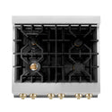ZLINE 30" Range top view of cooktop.