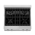 ZLINE Kitchen Package with Refrigeration, 30 in. Stainless Steel Rangetop, 30 in. Range Hood, 30 in. Single Wall Oven and 24 in. Tall Tub Dishwasher (5KPR-RTRH30-AWSDWV) 