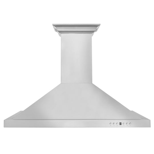 24" ZLINE CrownSound™Ducted Vent Wall Mount Range Hood in Stainless Steel with Built-in Bluetooth Speakers (KBCRN-BT-24)