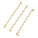 ZLINE Autograph Edition Champagne Bronze Traditional Handles (Set of 3) for Standard-Depth Refrigerators (RSMHZ-36-CB)