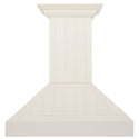 ZLINE 36" Ducted Vent Wooden Convertible Vent Wall Mount Range Hood in Cottage White (KPTT-36)