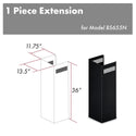 ZLINE 1-36" Chimney Extension for 9 ft. to 10 ft. Ceilings (1PCEXT-BS655N) - Rustic Kitchen & Bath - Range Hood Accessories - ZLINE Kitchen and Bath