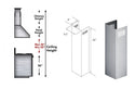 ZLINE 1-36" Chimney Extension for 9 ft. to 10 ft. Ceilings (1PCEXT-KB/KL2/KL3) - Rustic Kitchen & Bath - Range Hood Accessories - ZLINE Kitchen and Bath