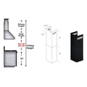 ZLINE 2-12" Short Chimney Pieces for 7 ft. to 8 ft. Ceilings (SK-BS655N) - Rustic Kitchen & Bath - Range Hood Accessories - ZLINE Kitchen and Bath