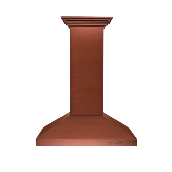 ZLINE Kitchen and Bath, ZLINE 36" Designer Series Copper Island Mount Range Hood (8KL3iC-36), 8KL3iC-36,