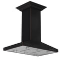ZLINE Kitchen and Bath, ZLINE 36" Designer Series Oil-Rubbed Bronze Island Mount Range Hood (8KL3iB-36), 8KL3iB-36, ZLINE 36" Designer Oil-Rubbed Bronze Island Range Hood (8KL3iB-36)