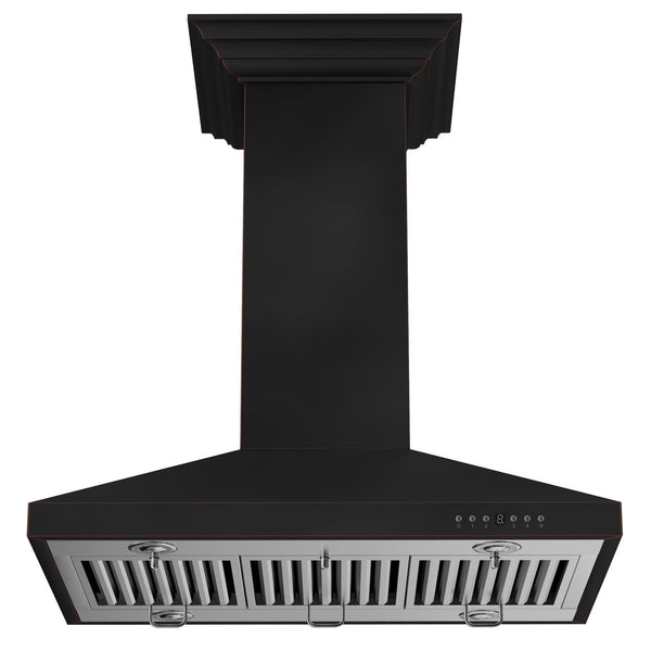 ZLINE Kitchen and Bath, ZLINE 36" Designer Series Oil-Rubbed Bronze Island Mount Range Hood (8KL3iB-36), 8KL3iB-36, ZLINE 36" Designer Oil-Rubbed Bronze Island Range Hood (8KL3iB-36)