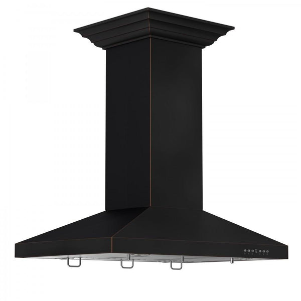 ZLINE Kitchen and Bath, ZLINE 36" Designer Series Oil-Rubbed Bronze Island Mount Range Hood (8KL3iB-36), 8KL3iB-36, ZLINE 36" Designer Oil-Rubbed Bronze Island Range Hood (8KL3iB-36)