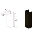 ZLINE 61" Extended Chimney and Crown (8KBB-E) - Rustic Kitchen & Bath - Range Hood Accessories - ZLINE Kitchen and Bath