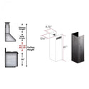 ZLINE 61" Wooden Chimney Extension for Ceilings up to 12 ft. (KPDD-E) - Rustic Kitchen & Bath - Range Hood Accessories - ZLINE Kitchen and Bath