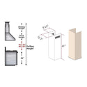 ZLINE 61" Wooden Chimney Extension for Ceilings up to 12.5 ft. (KBUF-E) - Rustic Kitchen & Bath - Range Hood Accessories - ZLINE Kitchen and Bath