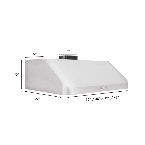 ZLINE Kitchen and Bath, ZLINE 623 Under Cabinet Range Hood, 623-30,
