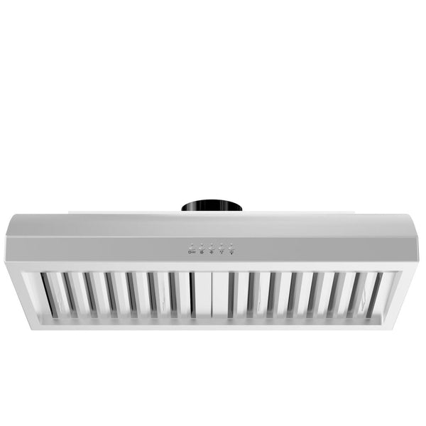 ZLINE 30 in. Ducted Under Cabinet Range Hood in Stainless Steel (627-30) front, under.