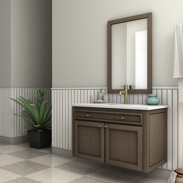 ZLINE Carnelian Bath Faucet (CRN-BF) Chrome in a luxury bathroom.