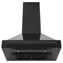 ZLINE 36" Black Stainless Steel Range Hood with Black Stainless Steel Handle (BS655-36-BS)
