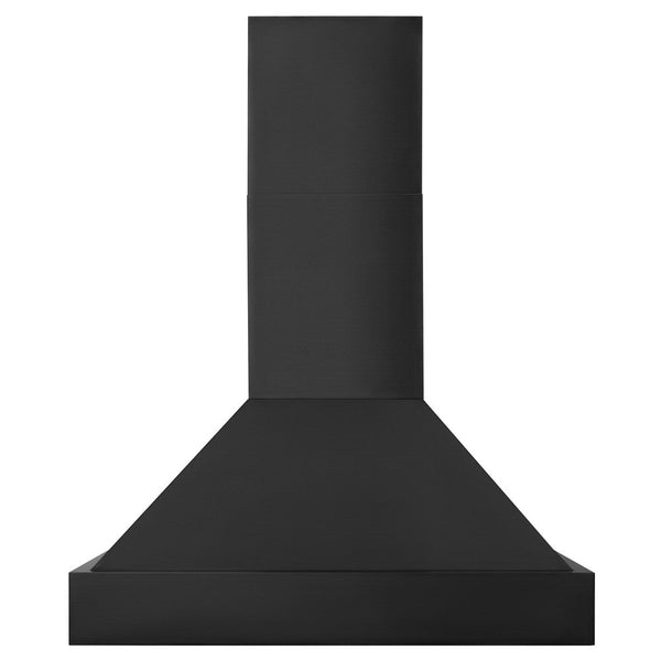 ZLINE Black Stainless Steel Wall Mount Range Hood (BS655N) front.