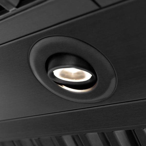 ZLINE Autograph Edition 30 in. Black Stainless Steel Range Hood with Accent Handle (BS655Z-30)
