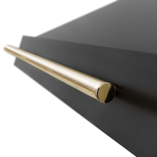 ZLINE Autograph Edition 36 in. Black Stainless Steel Range Hood with Handle (BS655Z-36)-Range Hoods- ZLINE Kitchen and Bath