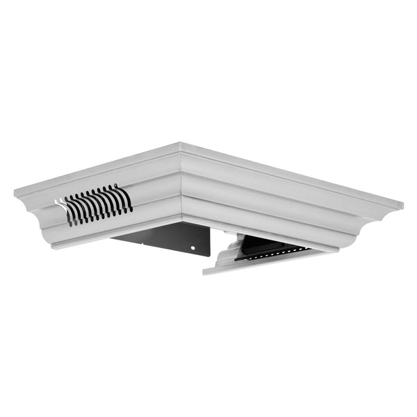 ZLINE Crown Molding in Stainless Steel with Built-in Bluetooth Speakers (CM6-BT-KN/KN4) - Rustic Kitchen & Bath - Range Hood Accessories - Rustic Kitchen & Bath