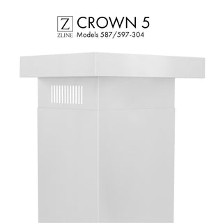 ZLINE Crown Molding Profile 5 for Wall Mount Range Hood (CM5-687-304) - Rustic Kitchen & Bath - Crown Molding - ZLINE Kitchen and Bath