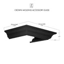 ZLINE Crown Molding Profile 6 for Wall Mount Range Hood (CM6-BSKBN) - Rustic Kitchen & Bath - Range Hood Accessories - Rustic Kitchen & Bath