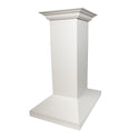 ZLINE 30" Convertible Vent Wooden Island Mount Range Hood in Cottage White (KBiTT-30)