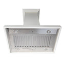 ZLINE 30" Convertible Vent Wooden Island Mount Range Hood in Cottage White (KBiTT-30)