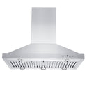 36 in. Ducted Island Mount Range Hood with Dual Remote Blower in Stainless Steel (GL2i-RD-36)