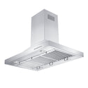 30 in. Ducted Island Mount Range Hood with Dual Remote Blower in Stainless Steel (GL2i-RD-30)