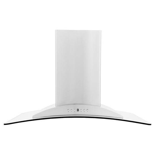 ZLINE 30" Convertible Vent Island Mount Range Hood in Stainless Steel & Glass (GL9i-30)