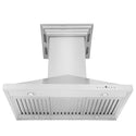 36 in. ZLINE CrownSound™Ducted Vent Island Mount Range Hood in Stainless Steel with Built-in Bluetooth Speakers (GL1iCRN-BT-36)