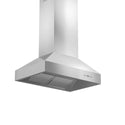 ZLINE Outdoor Approved Island Mount Range Hood in Stainless Steel (697i-304) side under.