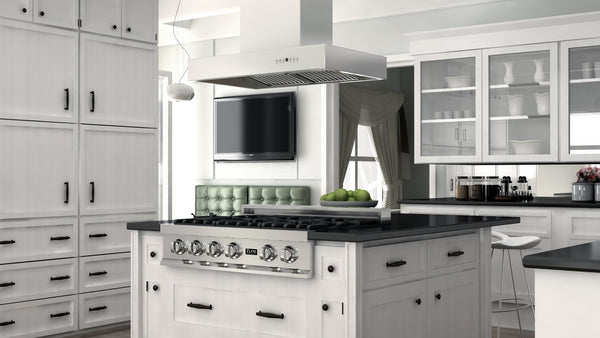 ZLINE 36 in. Ducted Outdoor Island Mount Range Hood in Stainless Steel (KECOMi-304-36)