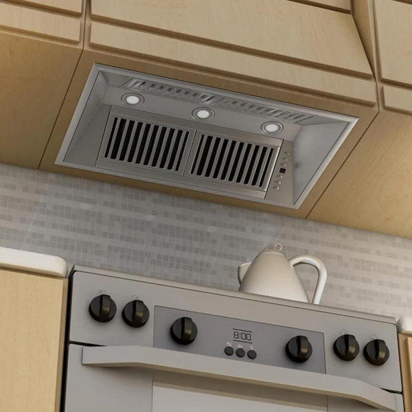 ZLINE Ducted Wall Mount Range Hood Insert in Stainless Steel (721)-Range Hoods- ZLINE Kitchen and Bath