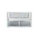 ZLINE Ducted Island Mount Range Hood Insert in Stainless Steel (721i) under